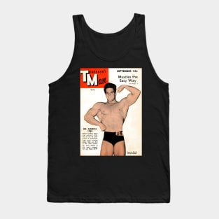 TOMORROW'S MAN Mr America 1954 Richard DuBois - Vintage Physique Muscle Male Model Magazine Cover Tank Top